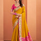 Anaita Yellow Silk Zari Weaving With Classic Patola Saree With Blouse