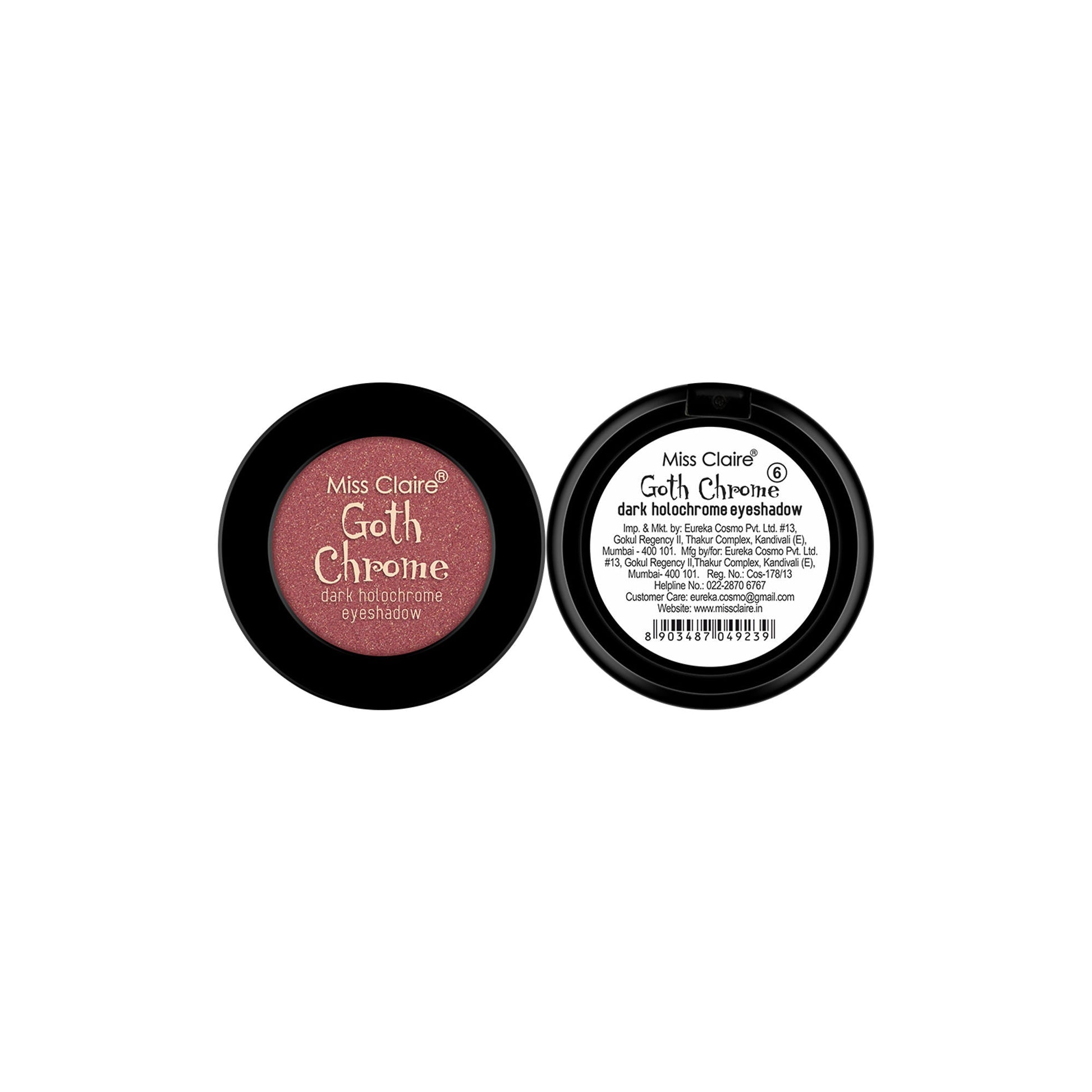 Miss Claire Goth Chrome Eyeshadow - 6 | Swadesiicart