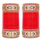 Tehzeeb Creations Bridal Bangle Set Designer Golden White & Red Stone Chuda Dulhan Wedding Choora Fashion Chura For Women - Swadesiicart