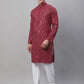 Sojanya Sequin Embroidered Pure Cotton Kurta with Churidar | Swadesiicart
