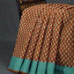 Chikoo Brown Block Print Pure Mulmul Cotton By Gayathri Reddy Designer Studio | Swadesiicart