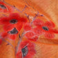 Shades of Light Orange Floral Print Semi Chanderi Saree By Gayathri Reddy Designer Studio | Swadesiicart