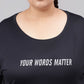MKH Plus Size Typography Printed Dri-FIT Relaxed Fit Drop-Shoulder Sleeves Gym T-shirt - Swadesiicart