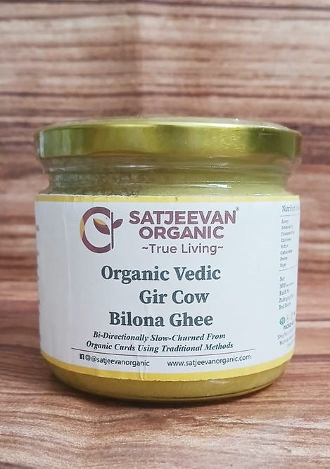 Satjeevan A2 Gir Cow Bilona Ghee | Pure A2 Gir Cow Bilona Ghee | 100% Gir Cow Ghee | Traditional Cow Ghee - Swadesiicart