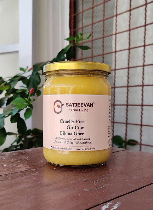 Satjeevan A2 Gir Cow Bilona Ghee | Pure A2 Gir Cow Bilona Ghee | 100% Gir Cow Ghee | Traditional Cow Ghee - Swadesiicart