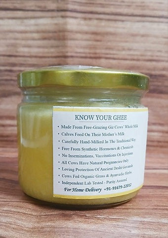 Satjeevan A2 Gir Cow Bilona Ghee | Pure A2 Gir Cow Bilona Ghee | 100% Gir Cow Ghee | Traditional Cow Ghee - Swadesiicart