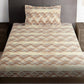 Story@home Brown & White Striped Microfiber 180 TC Bedsheet With Pillow Cover - Swadesiicart