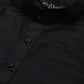 Sojanya Men Black Solid Kurta with Churidar & Nehru Jacket | Swadesiicart
