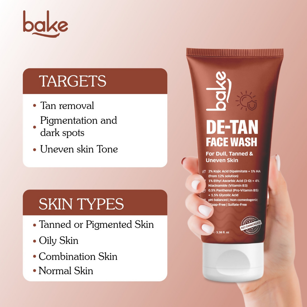 Bake De-Tan Coffee Face Wash with Kojic Acid | Swadesiicart