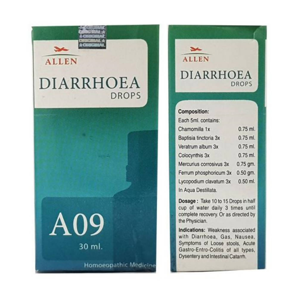 Allen Homeopathy A09 Diarrhoea Drops | Swadesiicart