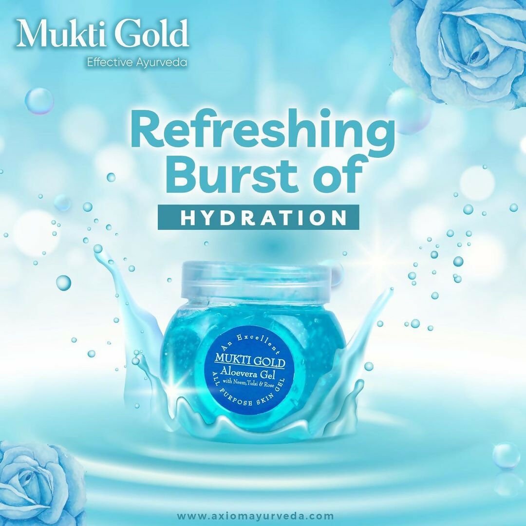 Axiom Mukti Gold Aloevera Blue Gel - Swadesiicart