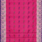 Exclusive Collection 100% Pure Cotton Pink Tant Saree With Hand Weaving Work - Swadesiicart
