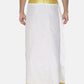 Sethukrishna Men White Solid Readymade Dhoti | Swadesiicart