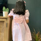 ArthLife Pink Flamingo Embroidered Dress
