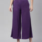 Souchii Women Purple Knitted Palazzos - SOUCHII