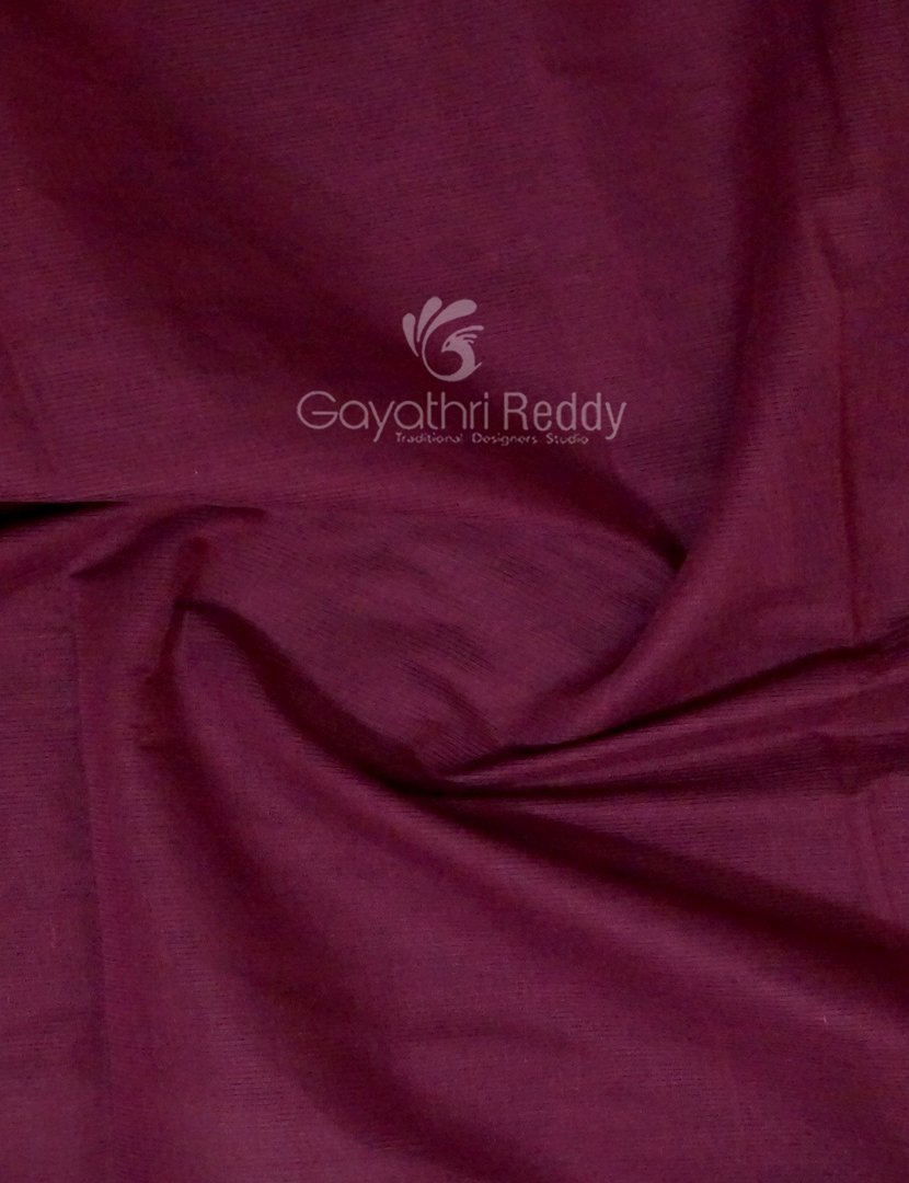 Dual Shades of Maroon And Mix Pink Pure Mangalgiri Cotton By Gayathri Reddy Designer Studio | Swadesiicart