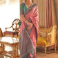 Mitera Ethnic Motifs Woven Design Zari Silk Blend Banarasi Saree | Swadesiicart