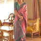 Mitera Ethnic Motifs Woven Design Zari Silk Blend Banarasi Saree | Swadesiicart