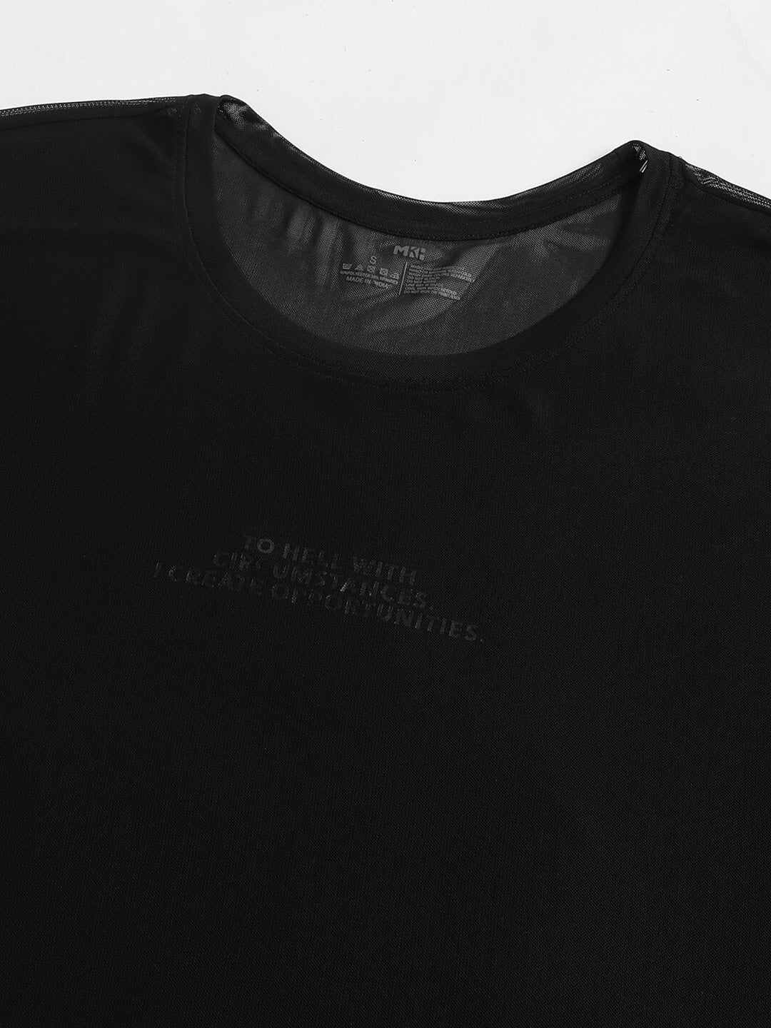 MKH Typography Printed Dri-Fit Relaxed Fit Training or Gym T-Shirt - Swadesiicart