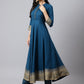 Khushal K Women Blue Ethnic Motifs Empire Kurta with Trousers & With Dupatta - Swadesiicart