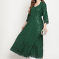 Kalini Ethnic Motifs Embroidered Chikankari Cotton Anarkali Kurta | Swadesiicart