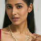 Nuyug 22K Gold-Plated Pearl Drops Matha Patti cum Necklace | Swadesiicart