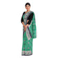 Exclusive Collection 100% Pure Cotton Green Tant Saree With Hand Weaving Work - Swadesiicart