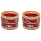 Tehzeeb Creations Bridal Bangle set Wedding punjabi chuda Designer chura Kundan Stone with Pearl Maroon Color choora - Swadesiicart