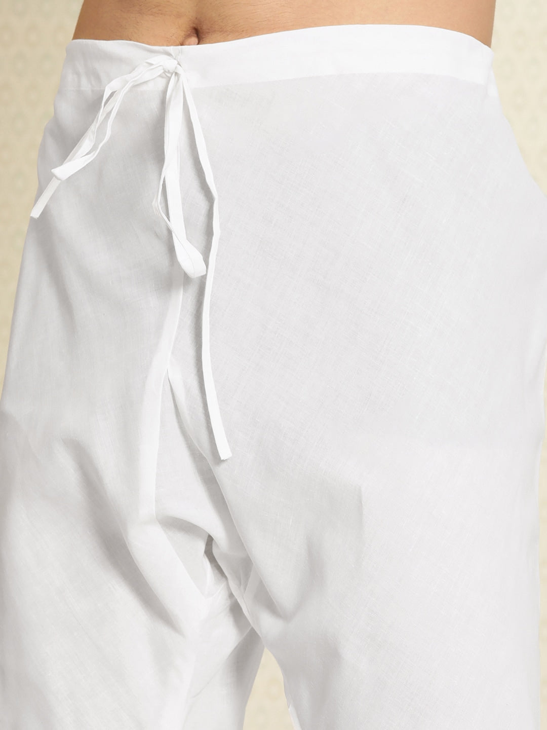 House of Pataudi Men Pure Cotton Embroidered Chikankari Jashn Kurta with Churidar | Swadesiicart