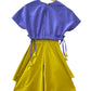 ArthLife Mustard Purple Butterfly Embroidered Co-Ord Set - Swadesiicart
