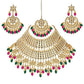 Tehzeeb CreationsEthnic Gold Plating Padmavat Jewelry Kundan Necklace Set for Girls & Women - Swadesiicart