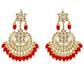 Tehzeeb Creations Ethnic Gold Plating Padmavat Jewelry Kundan Necklace Set for Girls & Women - Swadesiicart