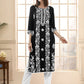 Anouk Floral Embroidered Round Neck Chikankari Straight Kurta | Swadesiicart