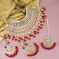 Tehzeeb Creations Ethnic Gold Plating Padmavat Jewelry Kundan Necklace Set for Girls & Women - Swadesiicart