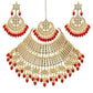 Tehzeeb Creations Ethnic Gold Plating Padmavat Jewelry Kundan Necklace Set for Girls & Women - Swadesiicart