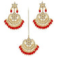 Tehzeeb Creations Ethnic Gold Plating Padmavat Jewelry Kundan Necklace Set for Girls & Women - Swadesiicart