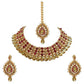 Tehzeeb CreationsStunning Stone Gold-Polished Necklace Set for Girls & Women - Swadesiicart