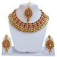 Tehzeeb CreationsStunning Stone Gold-Polished Necklace Set for Girls & Women - Swadesiicart