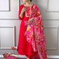 The52 Women's Rayon Fabric Straight Kurta, Pant and Dupatta Set - Swadesiicart