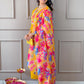 The52 Women's Rayon Fabric Straight Kurta, Pant and Dupatta Set - Swadesiicart