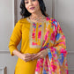 The52 Women's Rayon Fabric Straight Kurta, Pant and Dupatta Set - Swadesiicart