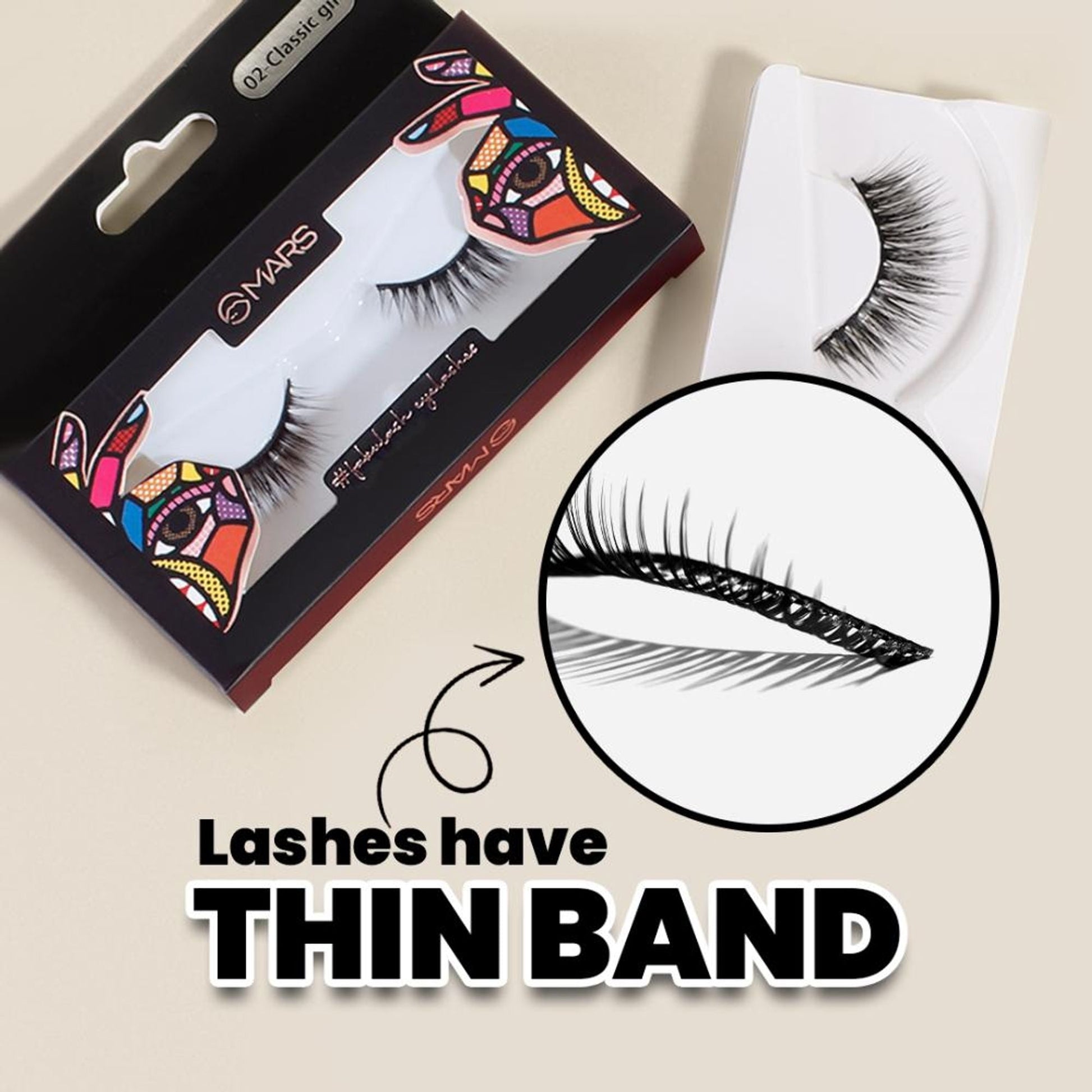 MARS Cosmetics Fabulash Eyelashes - 01 Og Princess - Swadesiicart