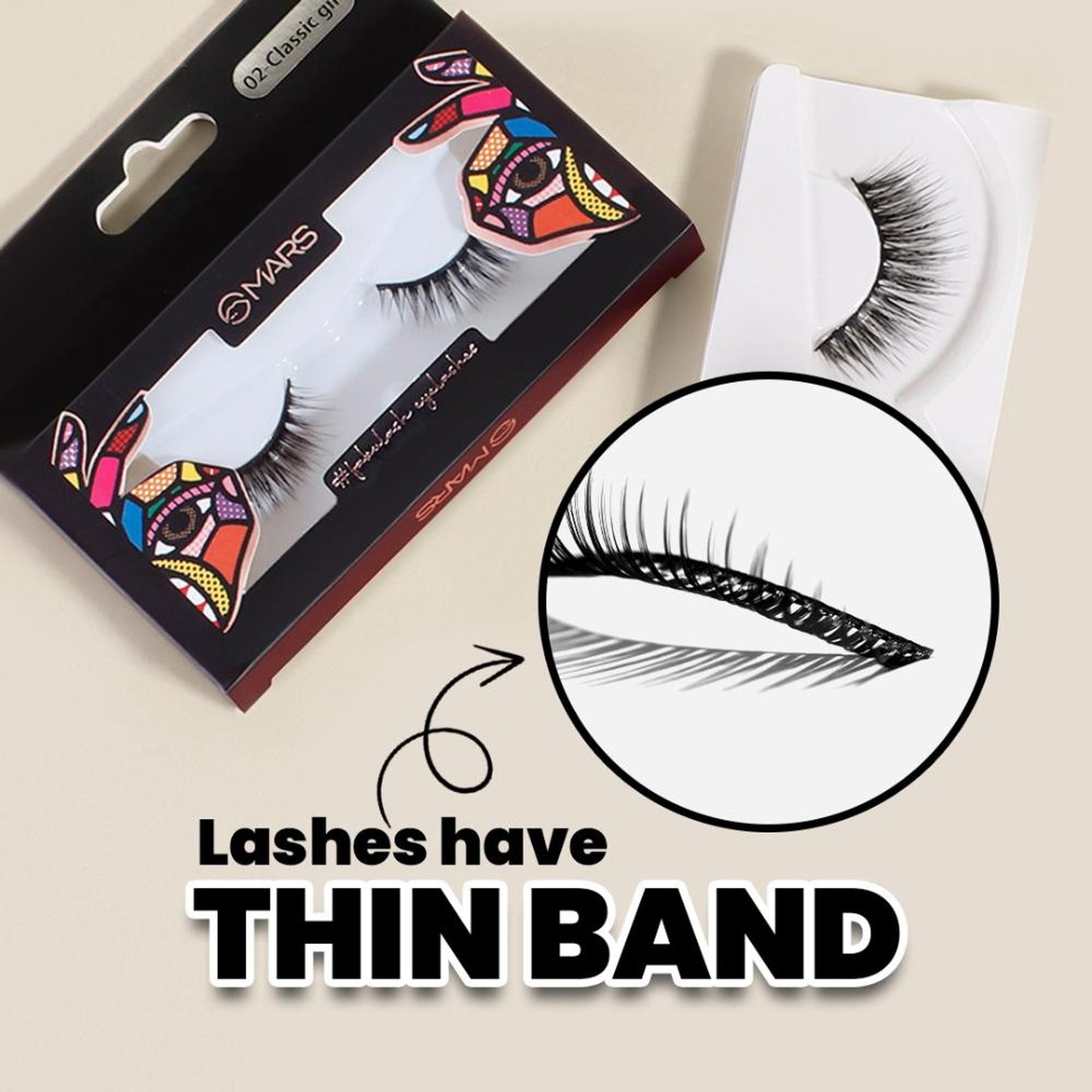 MARS Cosmetics Fabulash Eyelashes - 04 Natural Flutter - Swadesiicart