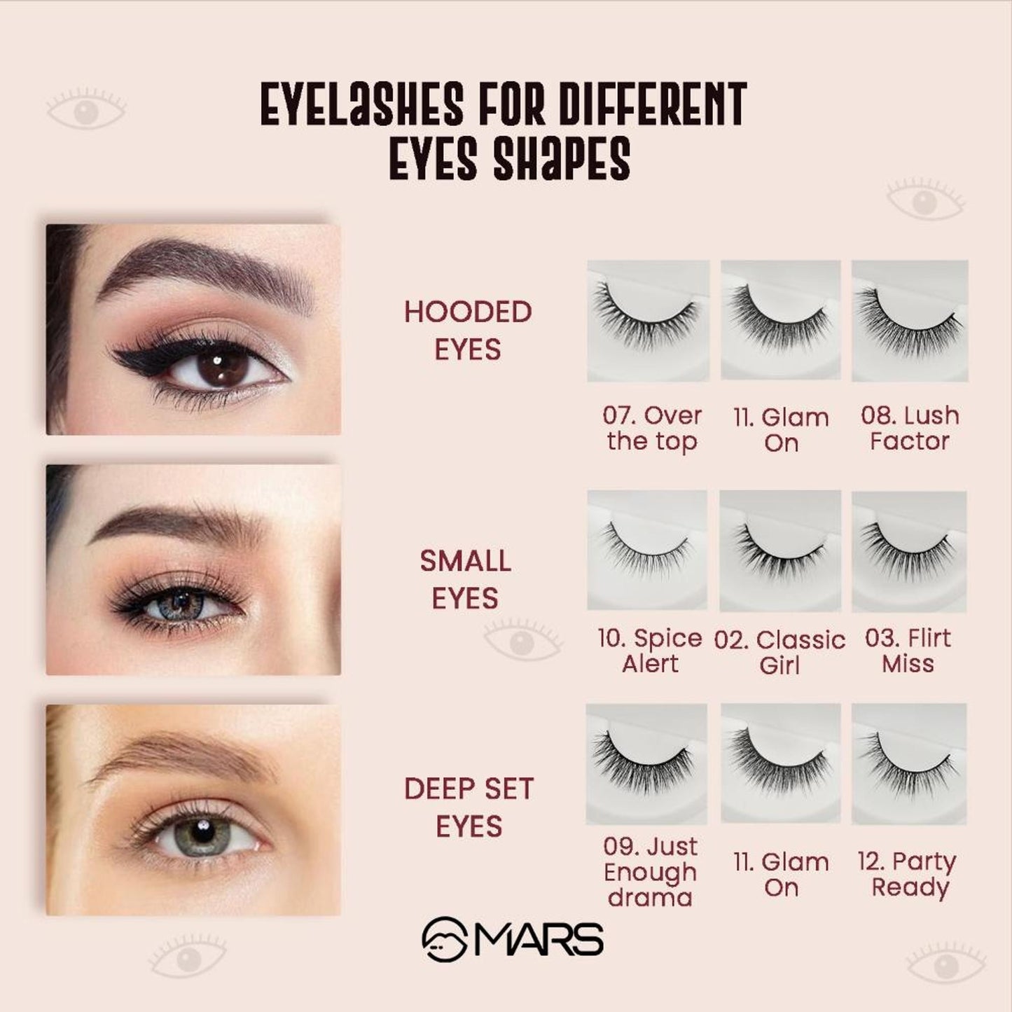 MARS Cosmetics Fabulash Eyelashes - 06 Drag Queen - Swadesiicart