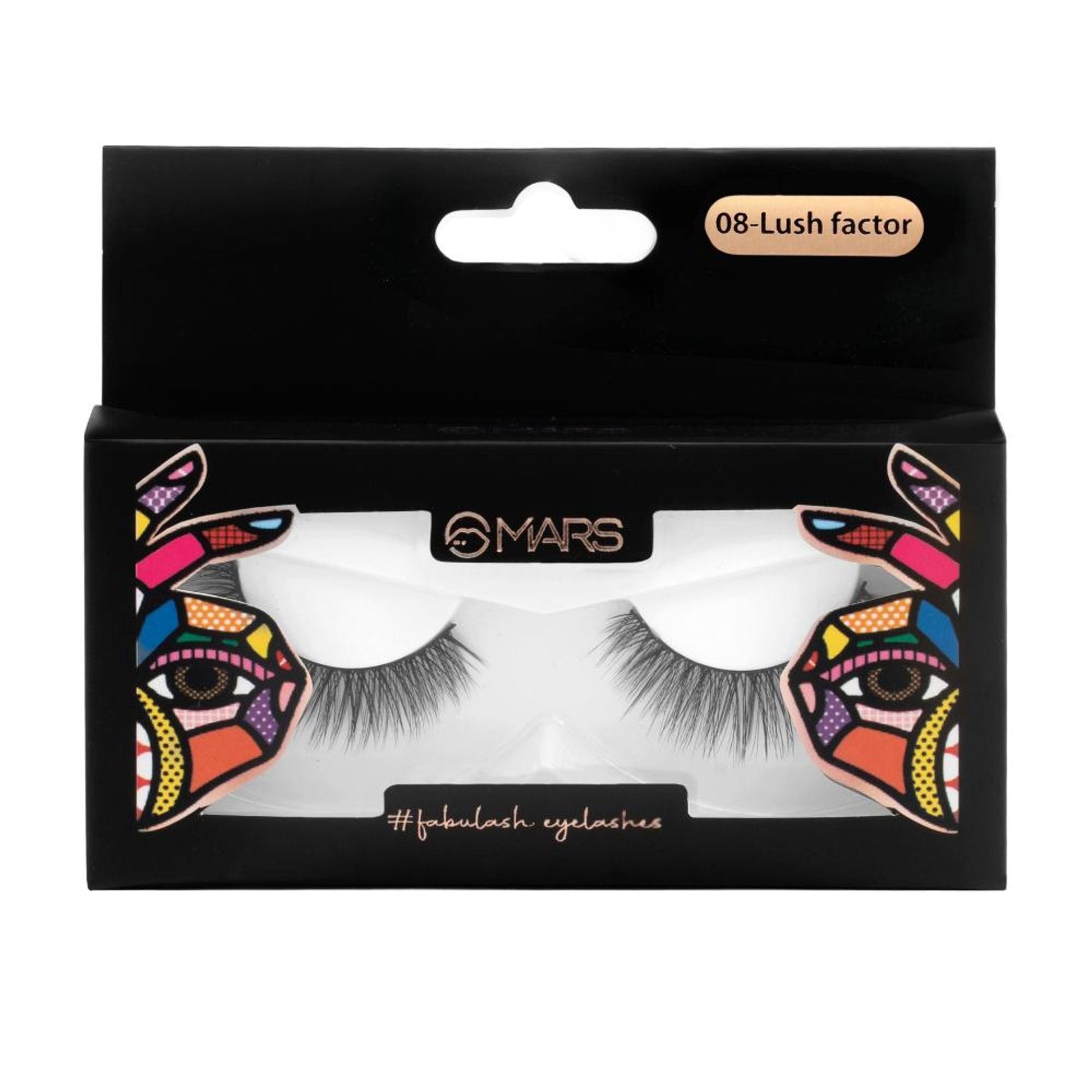 MARS Cosmetics Fabulash Eyelashes - 08 Lush Factor - Swadesiicart