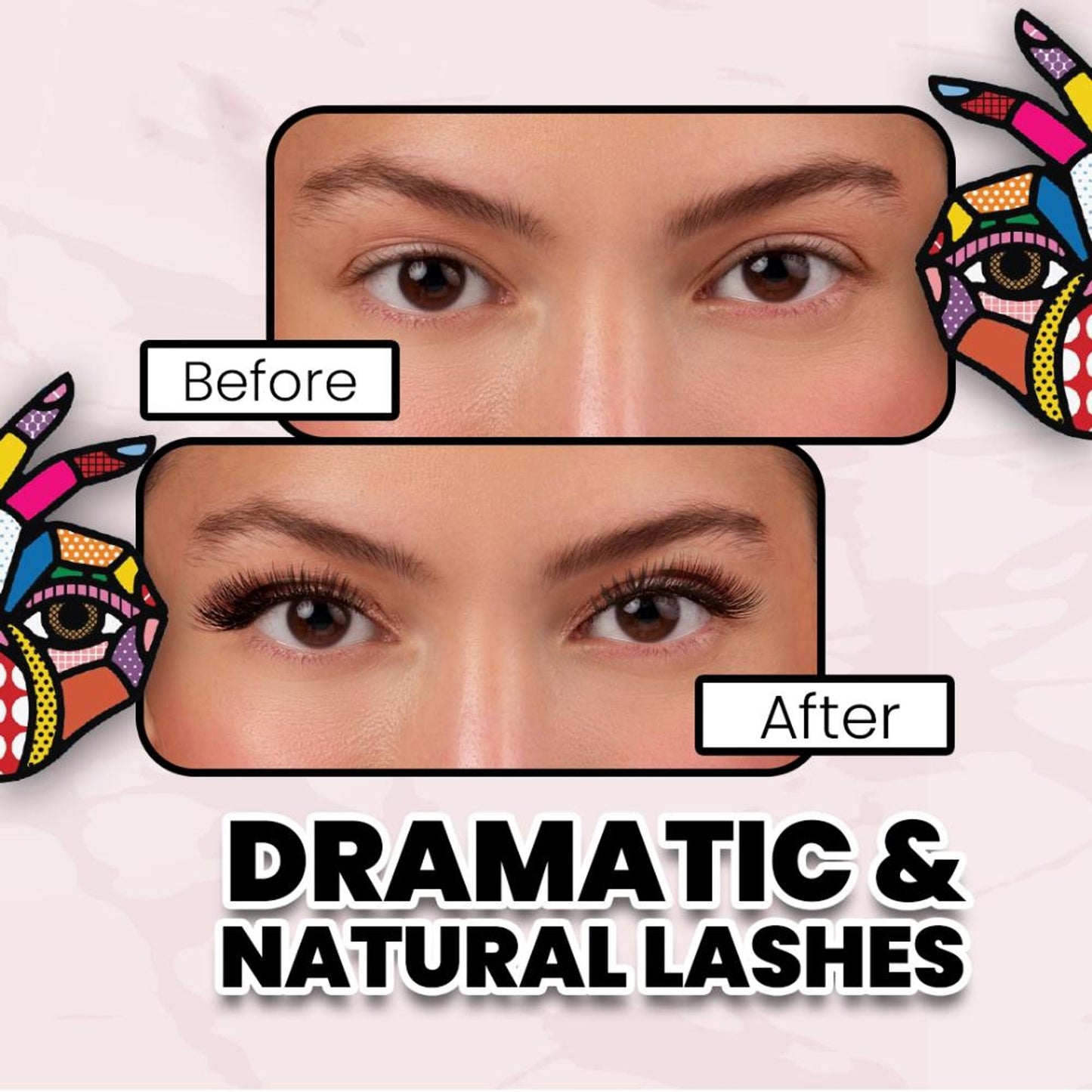 MARS Cosmetics Fabulash Eyelashes - 08 Lush Factor - Swadesiicart