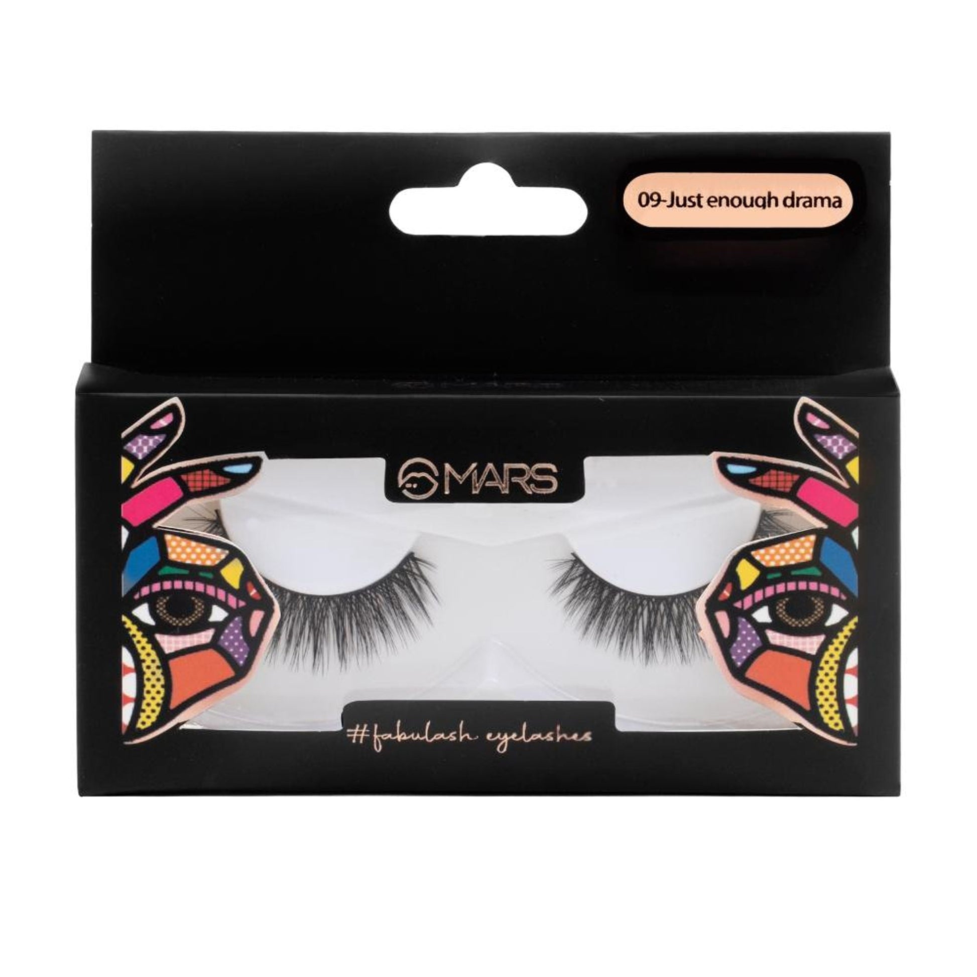 MARS Cosmetics Fabulash Eyelashes - 09 Just Enough Drama - Swadesiicart