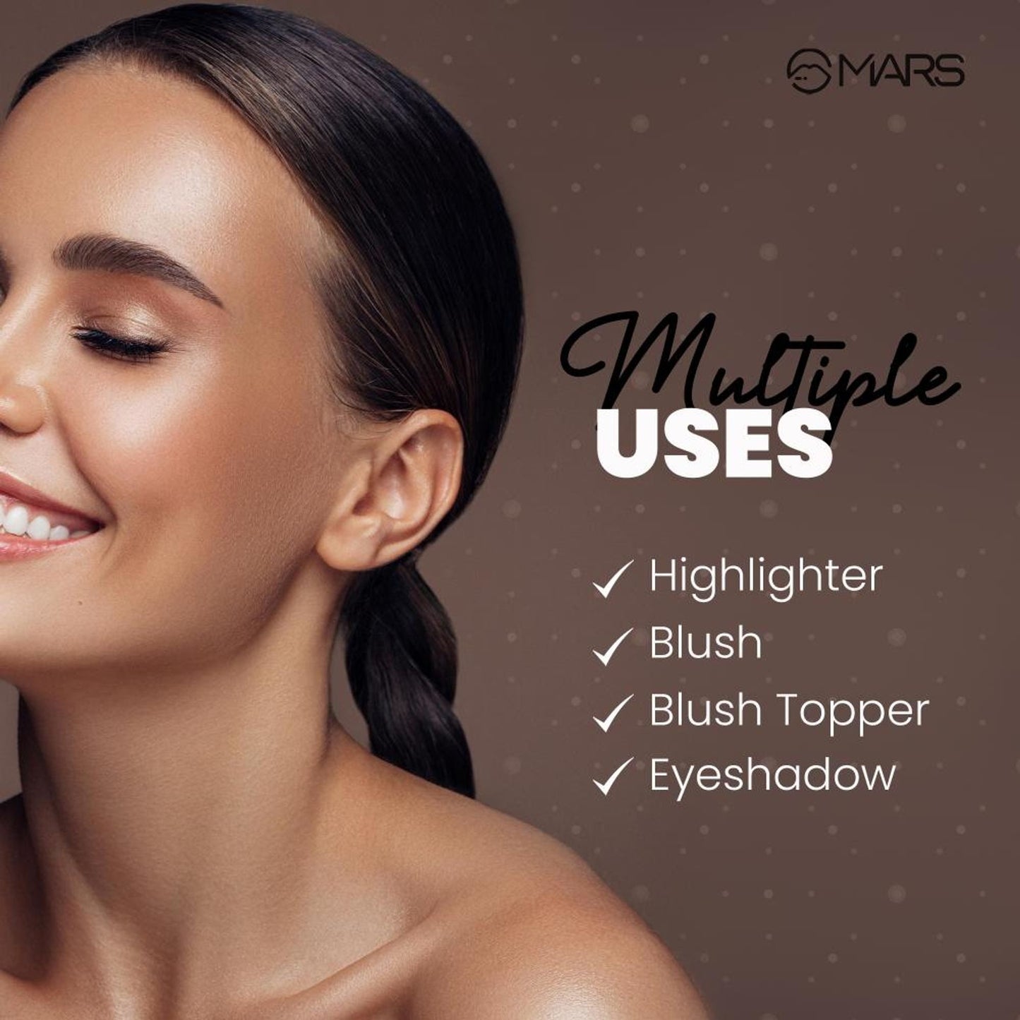 MARS Cosmetics Glowzilla 6 Shade Face Highlighter Palette - 03 - Swadesiicart