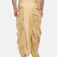 Sethukrishna Golden Embroidered Dhoti Pant For Men | Swadesiicart