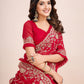 kasee Floral Embroidered Pure Georgette Ready to Wear Saree | Swadesiicart
